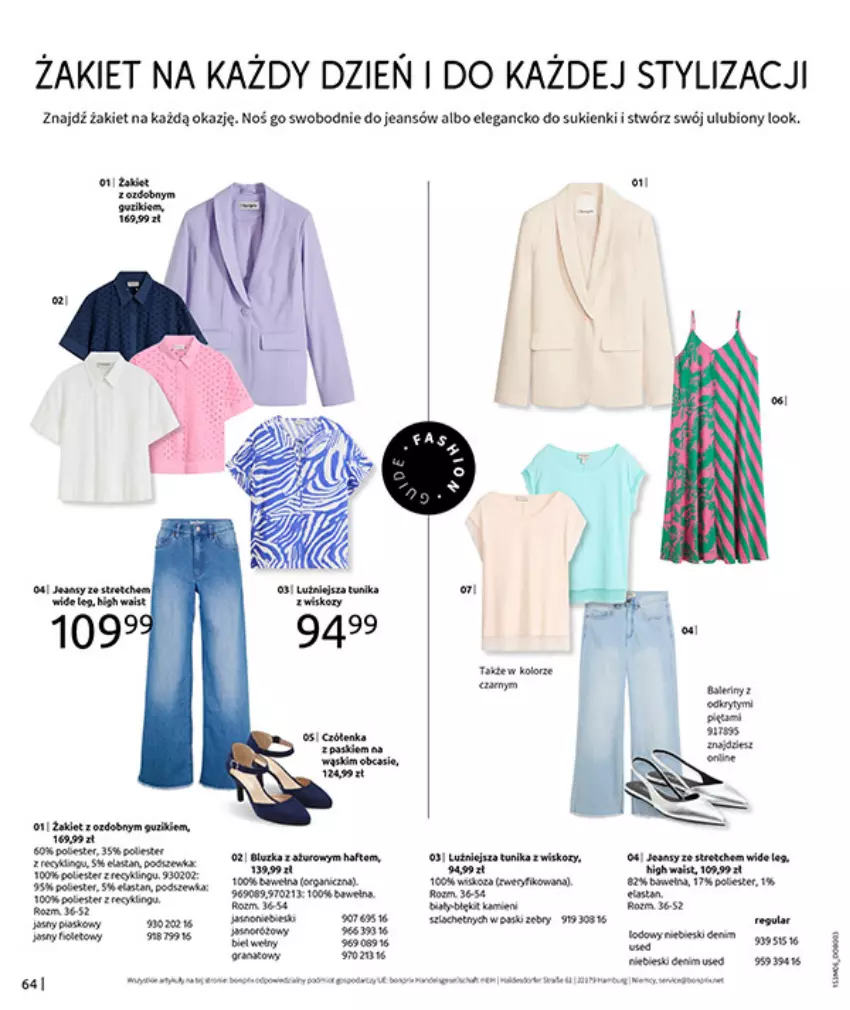 Gazetka promocyjna Bonprix - RELAKS NAD MORZEM - ważna 15.06 do 13.07.2026 - strona 66 - produkty: Fa