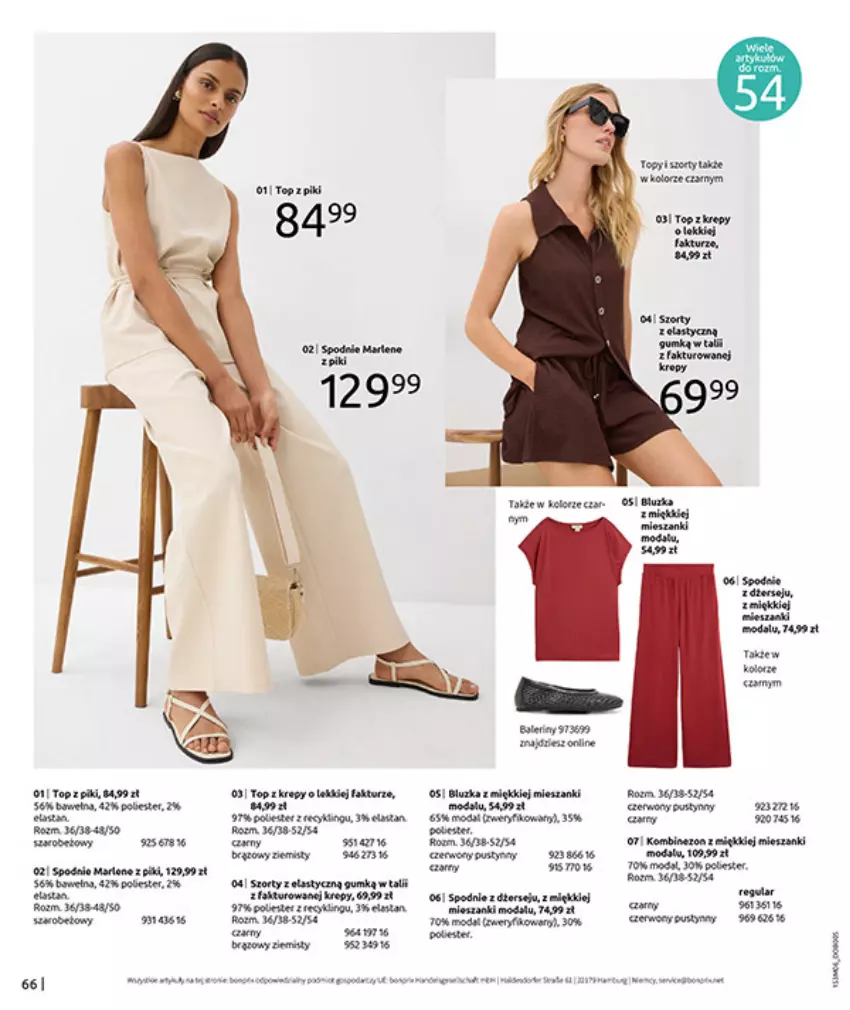 Gazetka promocyjna Bonprix - RELAKS NAD MORZEM - ważna 15.06 do 13.07.2026 - strona 68 - produkty: Fa, Gra, Gry, Spodnie, Top
