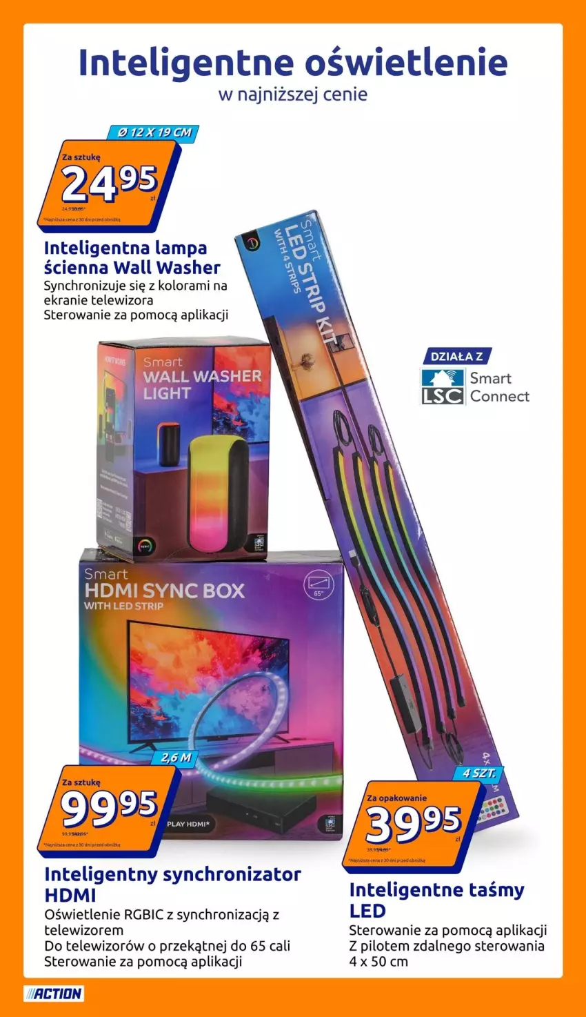 Gazetka promocyjna Action - Gazetka tydzień 44 2026 - ważna 28.10 do 03.11.2026 - strona 15 - produkty: BIC, Intel, Lampa, Lampa ścienna, Telewizor