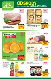 Gazetka promocyjna Stokrotka - Supermarket - Gazetka - ważna od 17.11 do 17.11.2021 - strona 1 - produkty: Ludwik, Sok, Szynka wieprzowa, Kawa mielona, Kawa, Pomarańcze, Dżem, Duda, Szynka, Tymbark, Lavazza