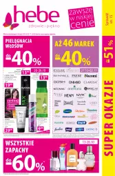 Gazetka promocyjna Hebe - Gazetka - Gazetka - ważna od 02.11 do 02.11.2022 - strona 1 - produkty: Makijaż, Pielęgnacja włosów, Sok, Por, L’Oréal, Maska do włosów, Wella, Szampon, Syoss, Lakier do włosów, Suchy szampon, Batiste, Maska, Lakier, Farba do włosów, Fa