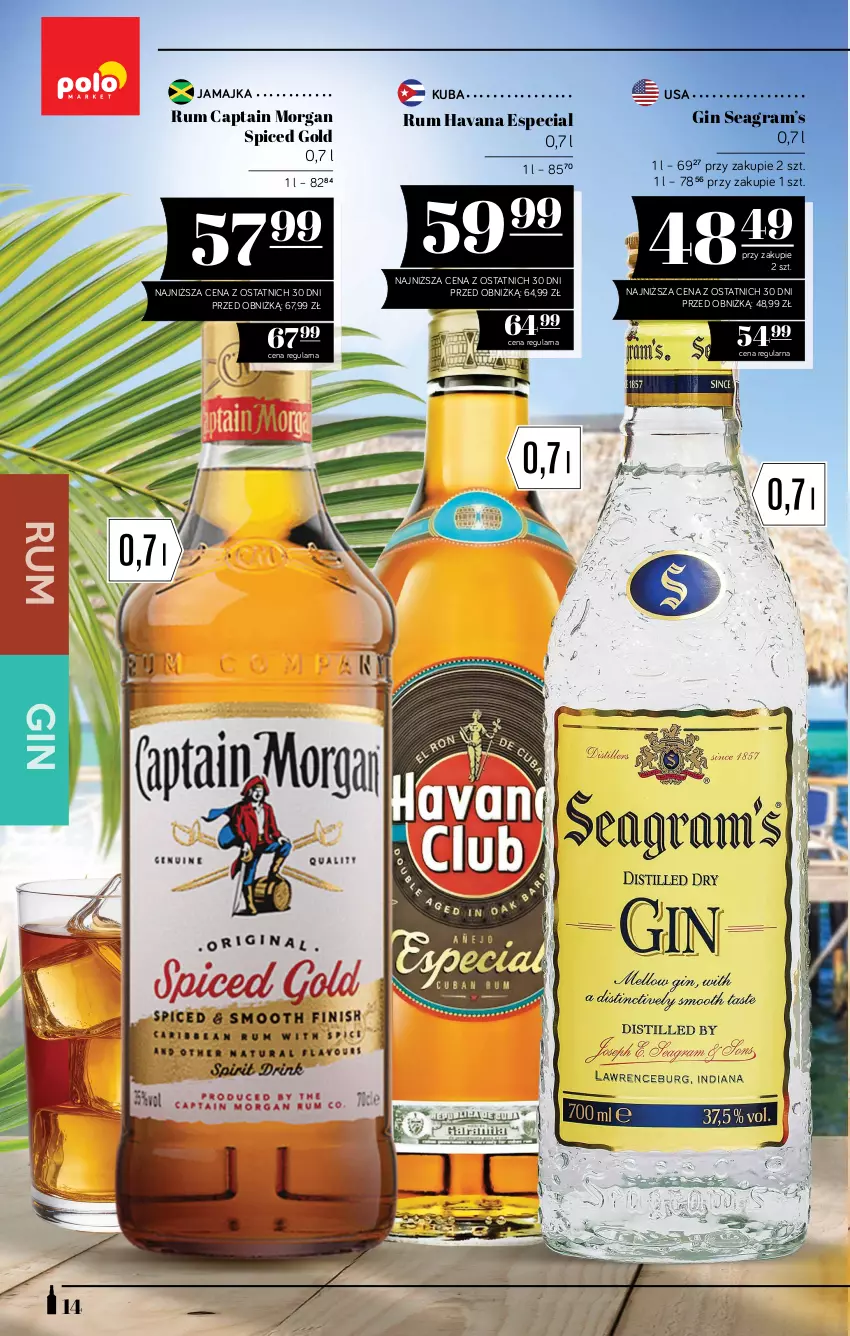 Gazetka promocyjna PoloMarket - Katalog alkoholi - ważna 13.08 do 26.08.2026 - strona 14 - produkty: Captain Morgan, Gin, Gra, Rum