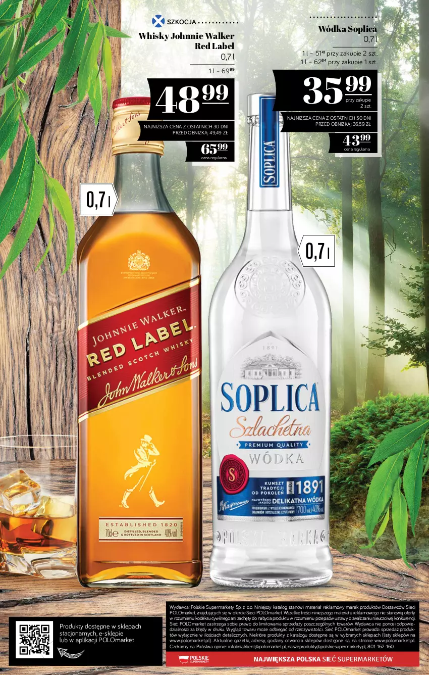Gazetka promocyjna PoloMarket - Katalog alkoholi - ważna 13.08 do 26.08.2026 - strona 20 - produkty: Dres, Johnnie Walker, Koc, Soplica, Whisky, Wódka