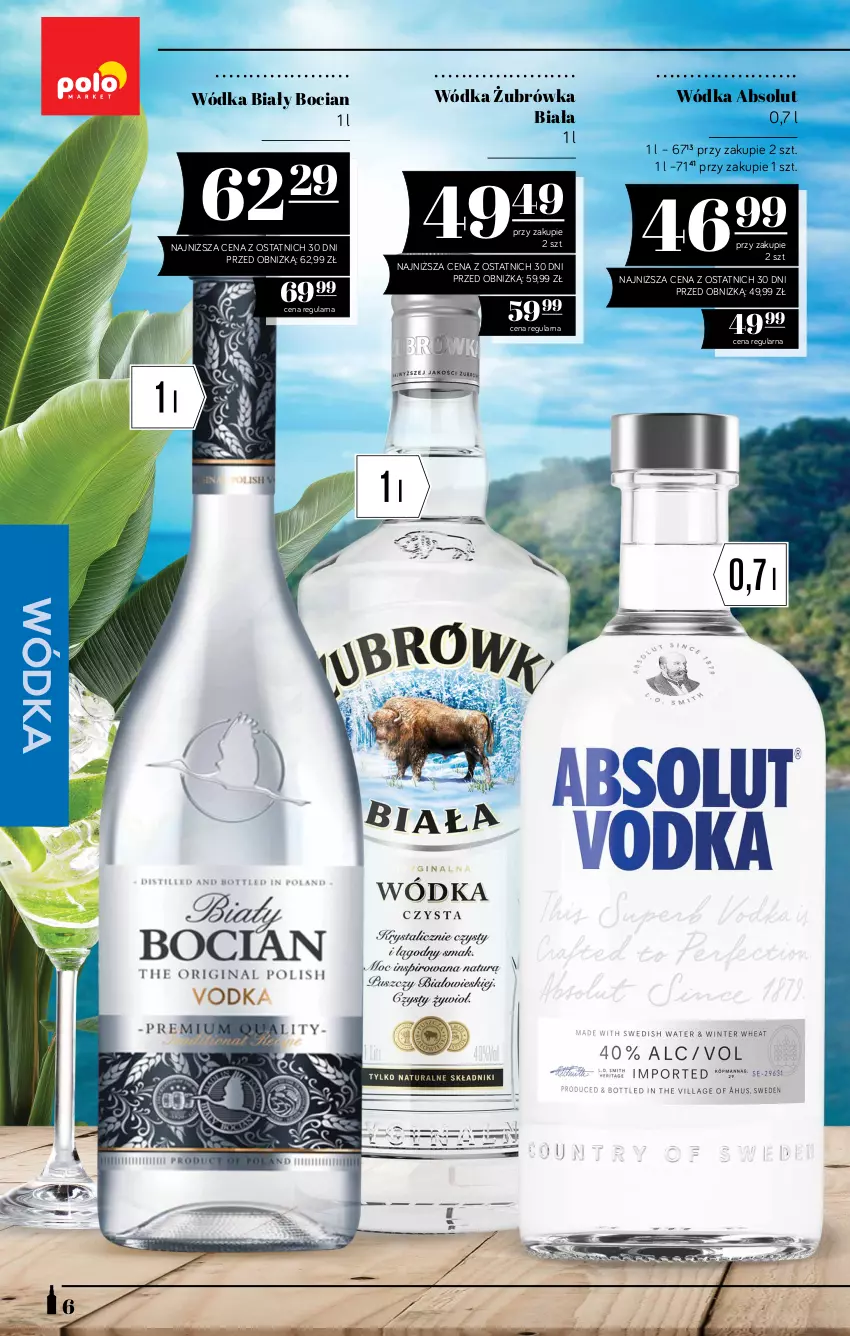 Gazetka promocyjna PoloMarket - Katalog alkoholi - ważna 13.08 do 26.08.2026 - strona 6 - produkty: Absolut, Biały Bocian, Wódka