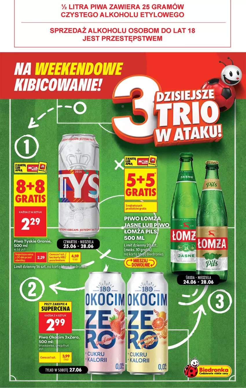 Gazetka promocyjna Biedronka - Gazetka - ważna 27.06 do 04.07.2026 - strona 2 - produkty: BIC, Gra, Grejpfrut, Koc, Okocim, Piwa, Piwo, Tyskie