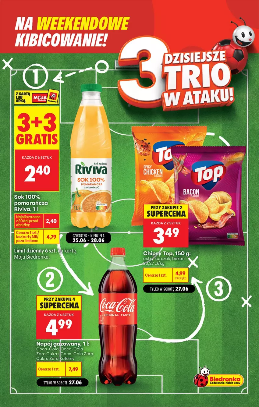 Gazetka promocyjna Biedronka - Gazetka - ważna 27.06 do 04.07.2026 - strona 3 - produkty: BIC, Coca-Cola, Napój, Napój gazowany, Sok