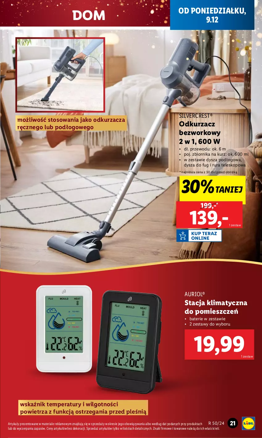 Gazetka promocyjna Lidl - GAZETKA - ważna 09.12 do 15.12.2024 - strona 23 - produkty: LG, Odkurzacz, Rura, Silvercrest, Teleskop