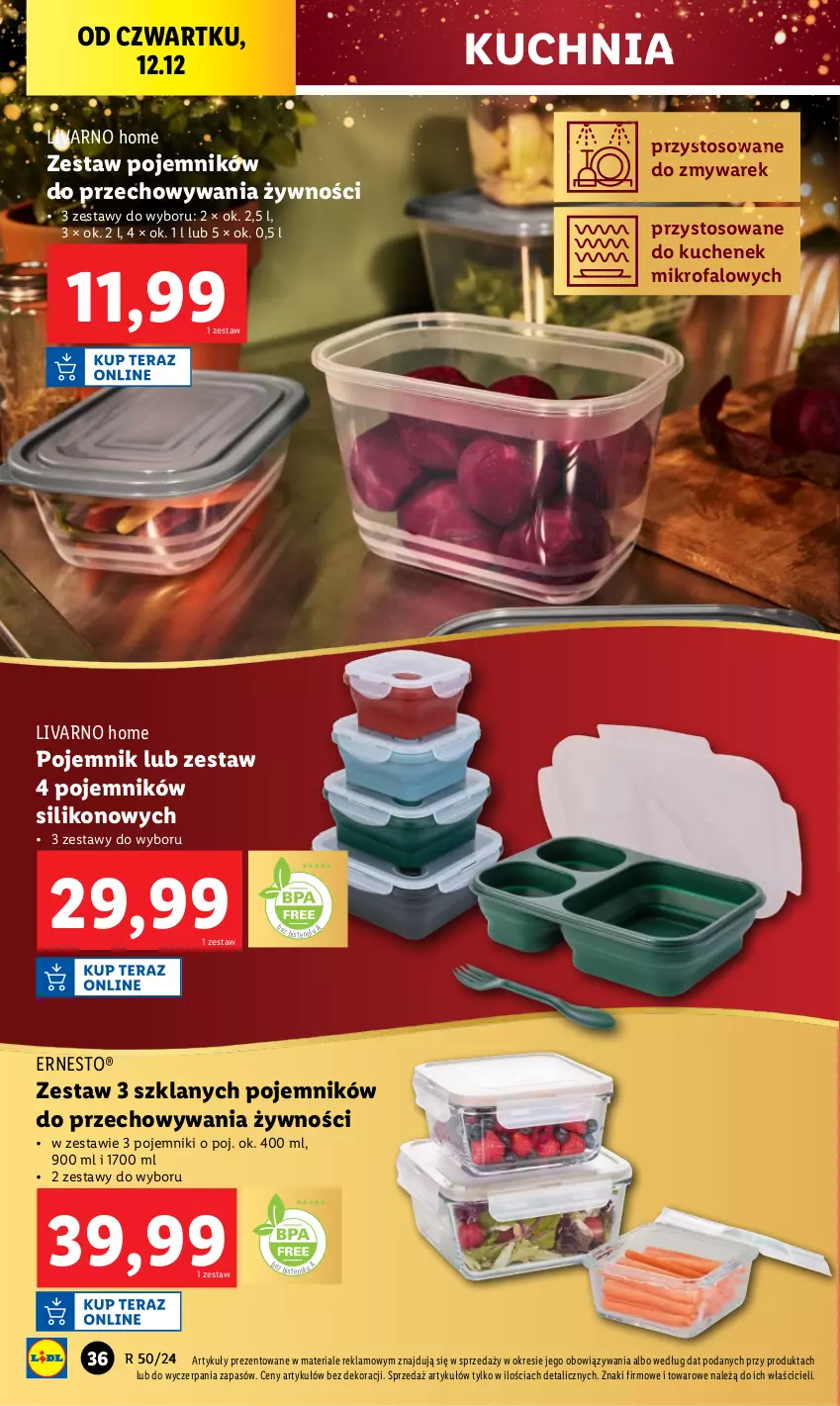 Gazetka promocyjna Lidl - GAZETKA - ważna 09.12 do 15.12.2024 - strona 38 - produkty: Fa, Ivar, Kuchnia, Pojemnik