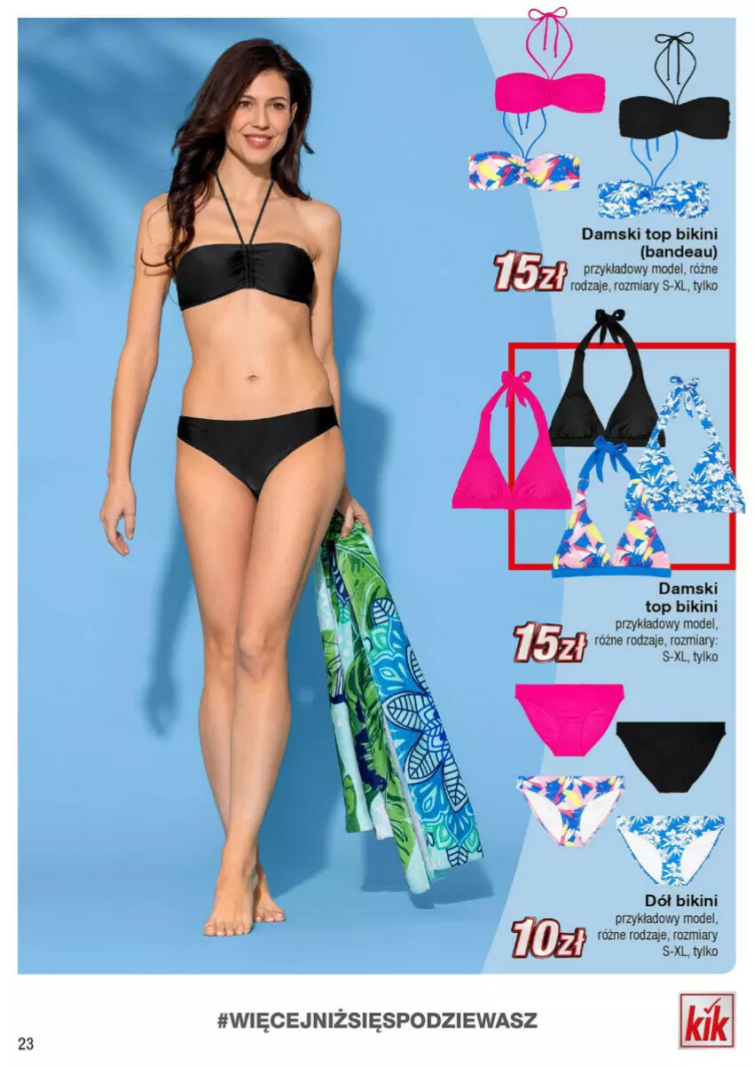 Gazetka promocyjna Kik - ważna 06.05 do 02.06.2024 - strona 16 - produkty: Bikini, Top