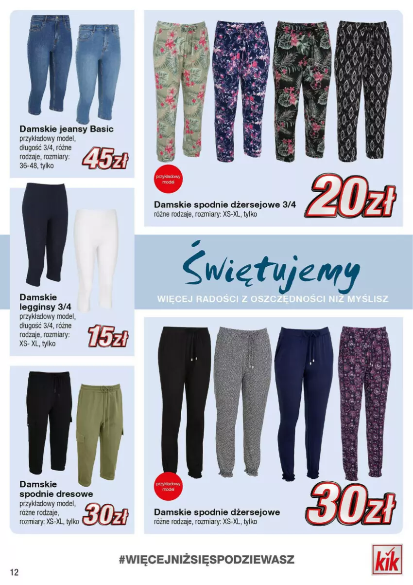 Gazetka promocyjna Kik - ważna 06.05 do 02.06.2024 - strona 4 - produkty: Dres, Gin, Legginsy, Spodnie, Spodnie dresowe