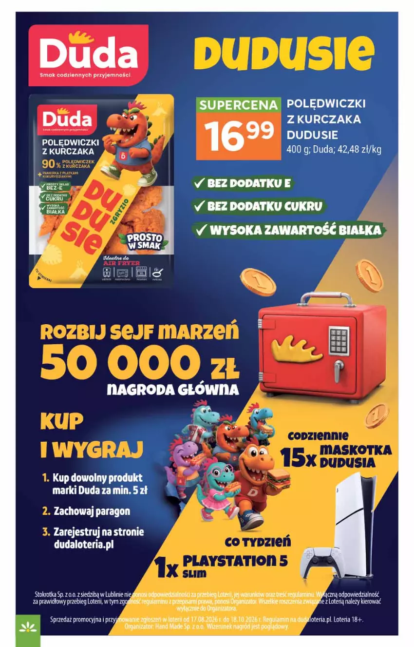 Gazetka promocyjna Stokrotka - Supermarket - ważna 20.08 do 26.08.2026 - strona 11 - produkty: Duda, Kawa, Kurczak, Sok