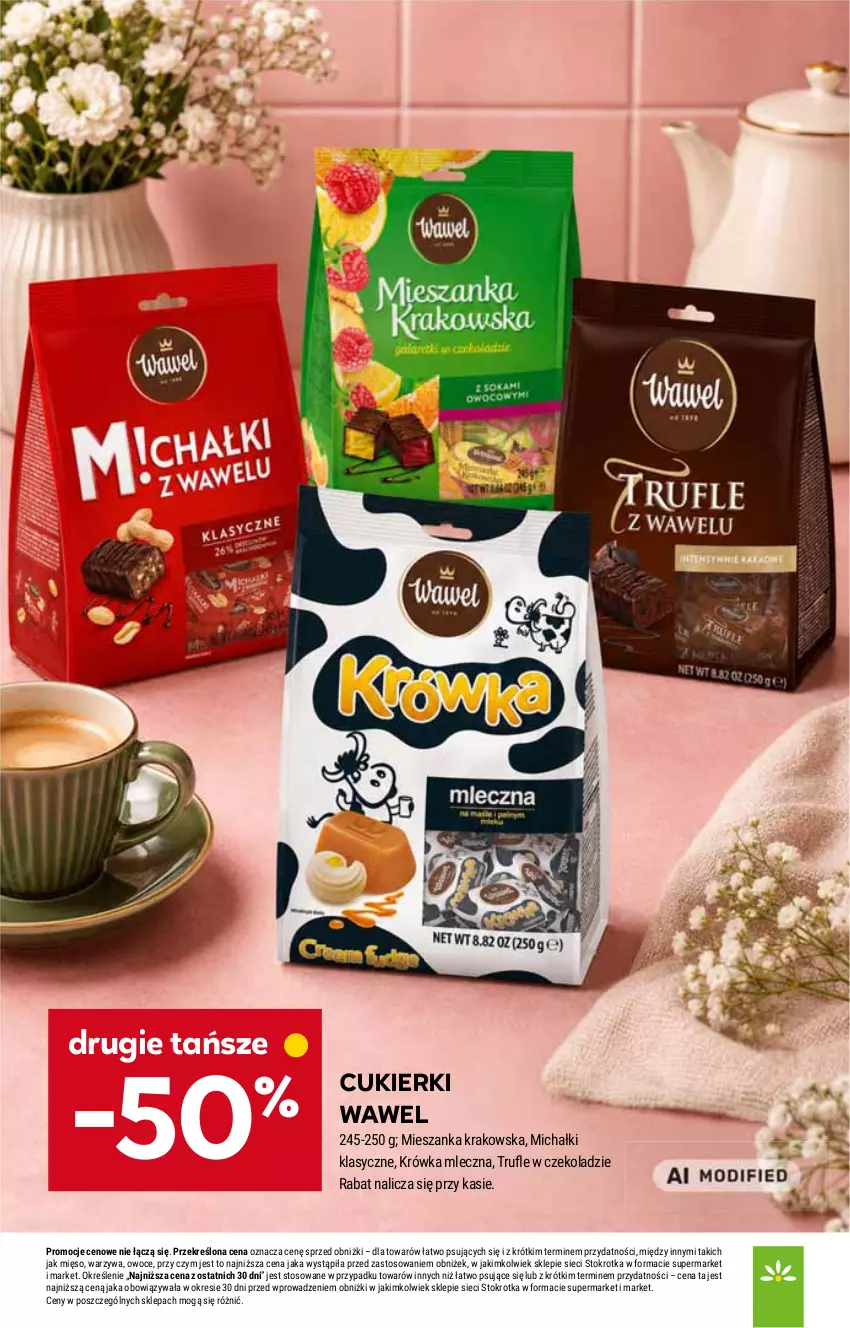 Gazetka promocyjna Stokrotka - Supermarket - ważna 20.08 do 26.08.2026 - strona 25 - produkty: Cukier, Cukierki, Michałki, Mięso, Owoce, Warzywa, Wawel