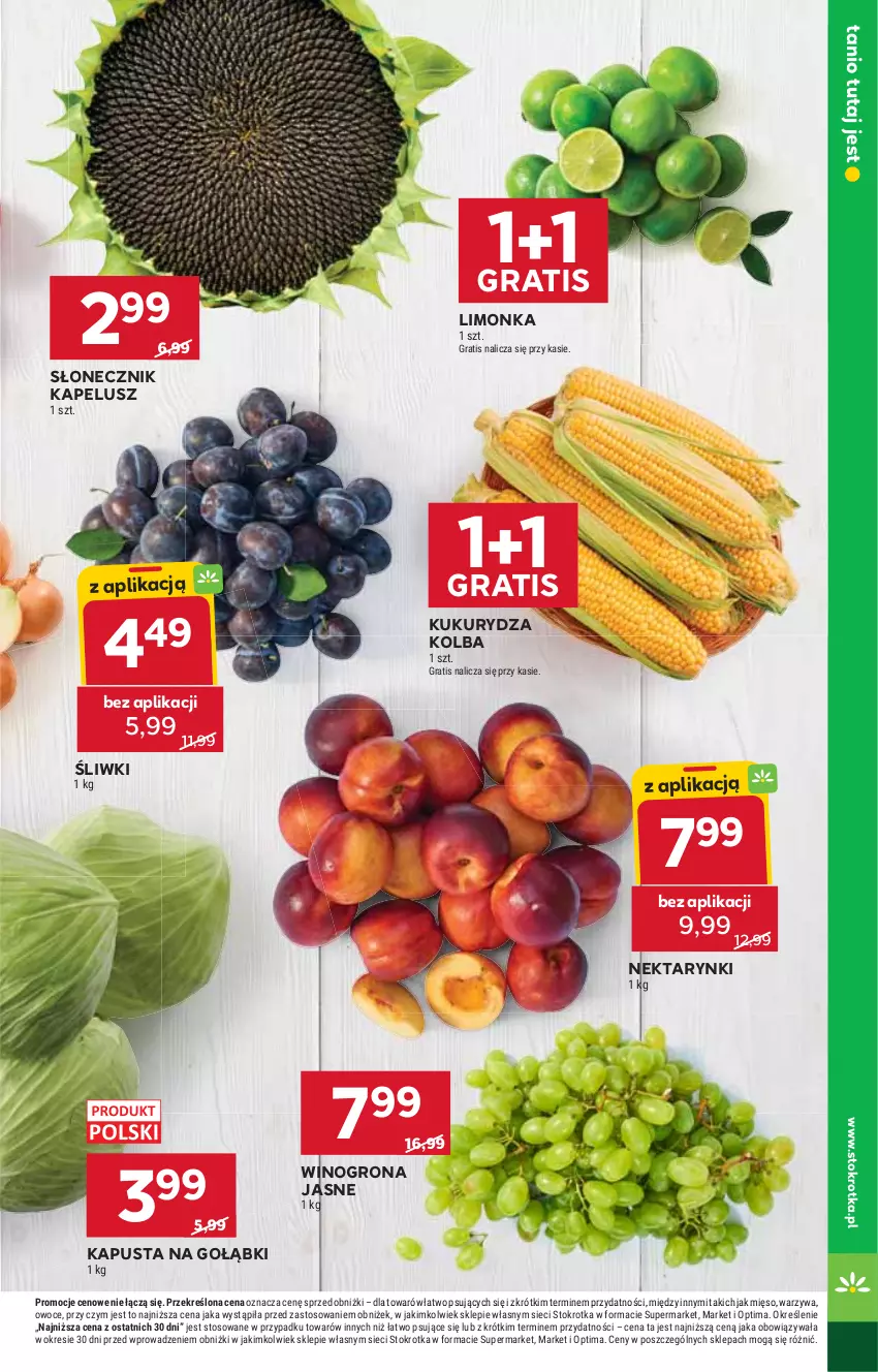 Gazetka promocyjna Stokrotka - Supermarket - ważna 20.08 do 26.08.2026 - strona 9 - produkty: Gra, Kukurydza, Limonka, Mięso, Nektar, Optima, Owoce, Warzywa, Wino, Winogrona