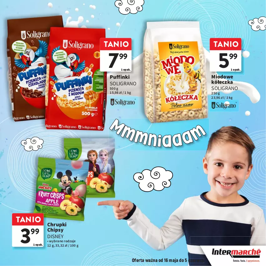 Gazetka promocyjna Intermarche - ważna 16.05 do 05.06.2024 - strona 15 - produkty: Chipsy, Chrupki, Disney, Gra, Puf, Soligrano