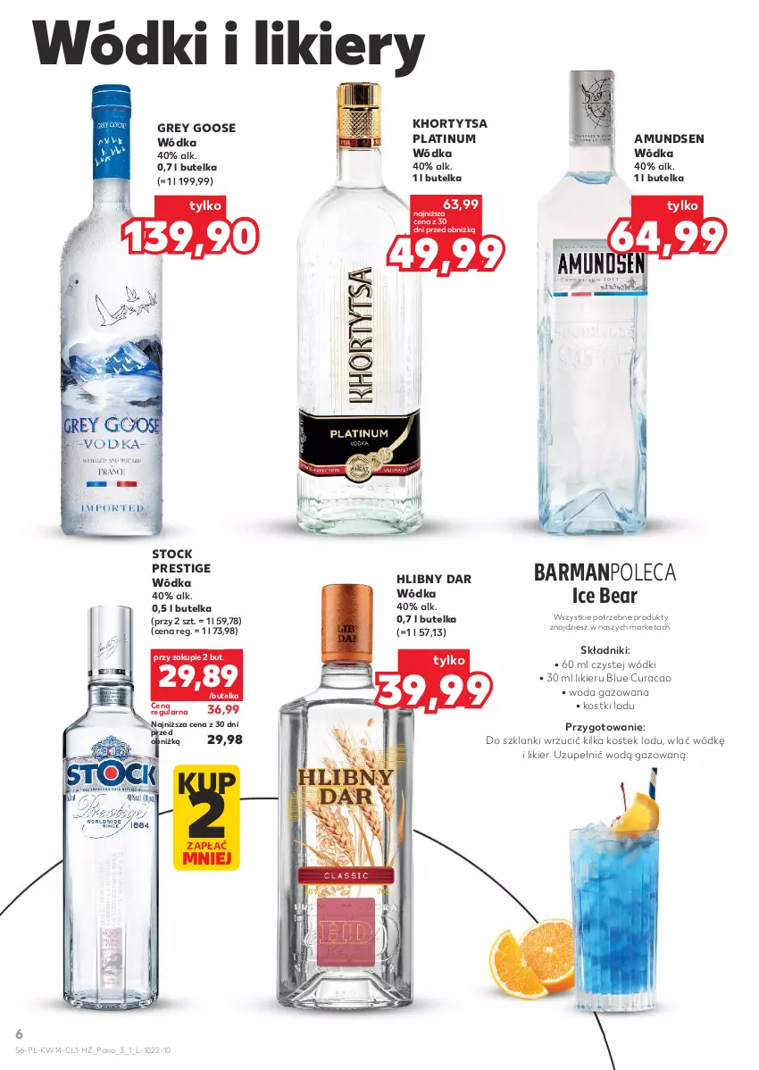 Gazetka promocyjna Kaufland - Barek Kauflandu - ważna 01.04 do 15.04.2026 - strona 6 - produkty: Amundsen, Lanki, Likier, Stek, Stock, Woda, Woda gazowana, Wódka
