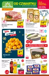 Gazetka promocyjna Stokrotka - Market - Gazetka - ważna od 21.12 do 21.12.2022 - strona 1 - produkty: Mandarynki, Glazura, Miruna, Kawa mielona, Kawa, Karp, Coca-Cola, Mlekovita, Boczek, Fanta, Lavazza, Sprite, Masło, Lazur, Napój, Boczek wieprzowy, Mleko, Fa