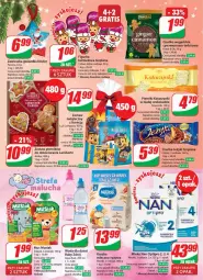 Gazetka promocyjna Dino - Gazetka 51 - Gazetka - ważna od 23.12 do 23.12.2023 - strona 5 - produkty: Goplana, Piernik, Ciastka, Sok, Ryż, Mus, Jeżyki, Tera, NAN Optipro, LANA, Ferrero, Dzieci, Owoce, Woda, Kinder, Imbir, Mleko, Fa