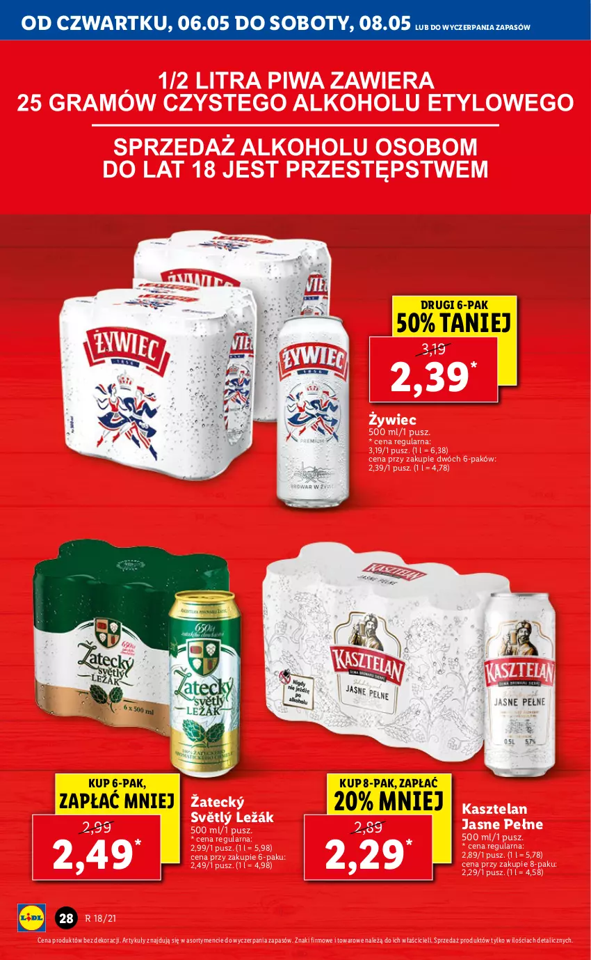 Gazetka promocyjna Lidl - GAZETKA - ważna 06.05 do 08.05.2021 - strona 28 - produkty: Kasztelan