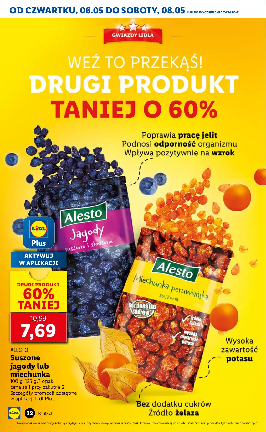 Gazetka promocyjna Lidl - GAZETKA - ważna 06.05 do 08.05.2021 - strona 32 - produkty: Jagody