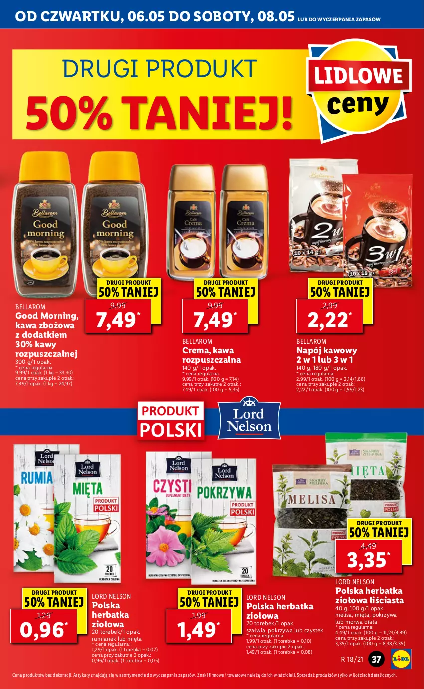 Gazetka promocyjna Lidl - GAZETKA - ważna 06.05 do 08.05.2021 - strona 37 - produkty: Bell, Bella, Kawa, Kawa rozpuszczalna, Kawa zbożowa, Mięta, Napój, Rum, Stek, Torebka