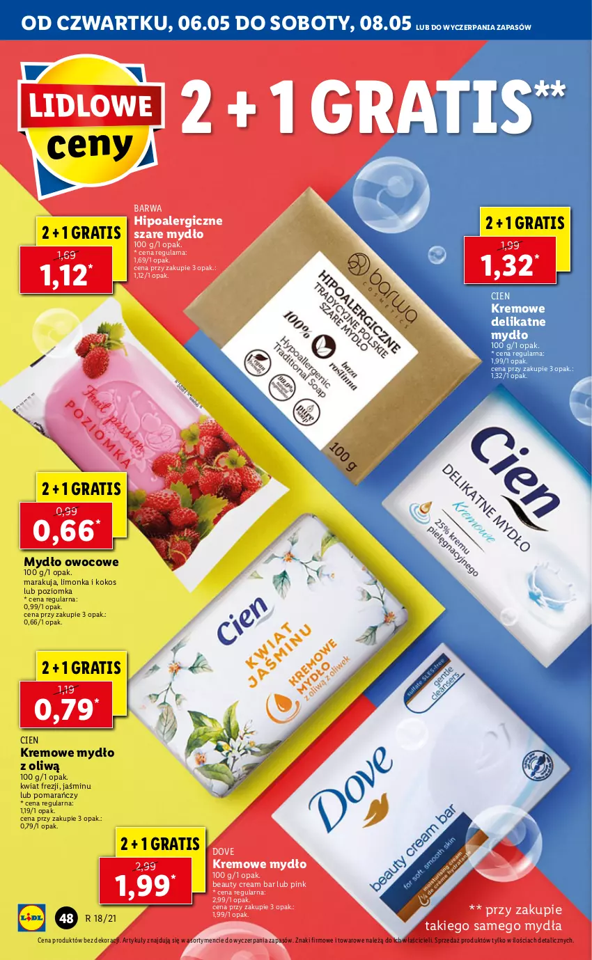 Gazetka promocyjna Lidl - GAZETKA - ważna 06.05 do 08.05.2021 - strona 48 - produkty: Dove, Gra, Kokos, Limonka, Mydło