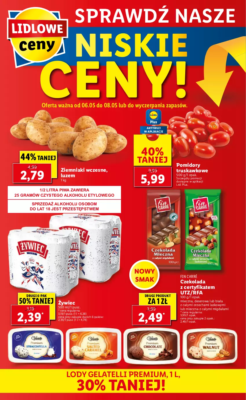 Gazetka promocyjna Lidl - GAZETKA - ważna 06.05 do 08.05.2021 - strona 56 - produkty: Czekolada, Deser, Fa, Gra, Lody, Piwa, Pomidory, Ser, Ziemniaki