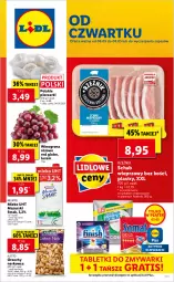 Gazetka promocyjna Lidl - GAZETKA - Gazetka - ważna od 08.05 do 08.05.2021 - strona 1 - produkty: Piec, Por, Gra, Tablet, Schab wieprzowy, Winogrona, Zmywarki, Wino, Tabletki do zmywarki, Mleko