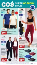 Gazetka promocyjna Aldi - Pełny katalog - Gazetka - ważna od 07.01 do 07.01.2022 - strona 23 - produkty: Klapki, Sok, Por, Gin, Telefon, T-shirt, Wełna, Sport, Legginsy, Spodnie