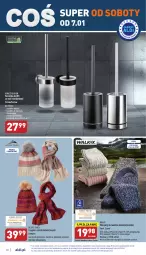 Gazetka promocyjna Aldi - Pełny katalog - Gazetka - ważna od 07.01 do 07.01.2022 - strona 30 - produkty: Top, Szal, Szczotka, Karp, Czapka, Wełna, Szczotka do WC