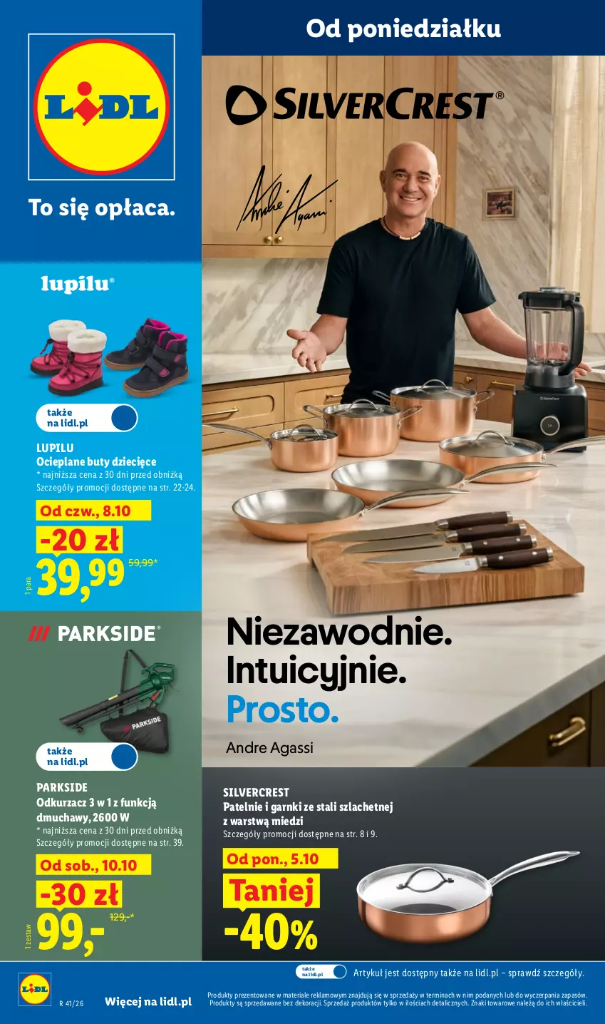 Gazetka promocyjna Lidl - Gazetka ważna od 05.10 do 10.10 - ważna 05.10 do 10.10.2026 - strona 1 - produkty: Buty, Dzieci, Odkurzacz, Parkside, Silvercrest