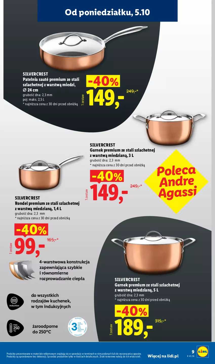 Gazetka promocyjna Lidl - Gazetka ważna od 05.10 do 10.10 - ważna 05.10 do 10.10.2026 - strona 13 - produkty: Garnek, Patelnia, Por, Rondel, Silvercrest