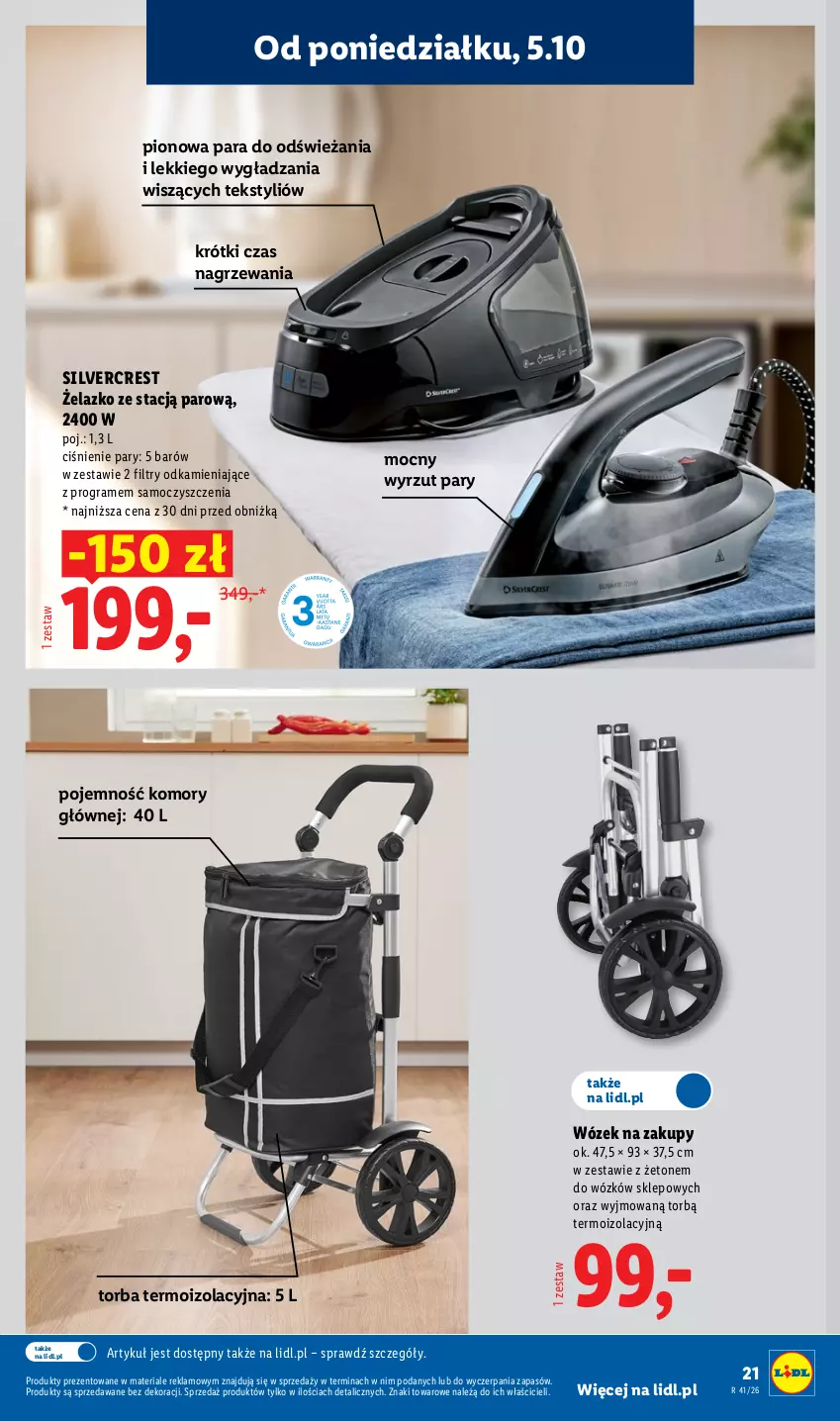 Gazetka promocyjna Lidl - Gazetka ważna od 05.10 do 10.10 - ważna 05.10 do 10.10.2026 - strona 25 - produkty: Gra, Silvercrest, Torba, Wózek, Wózek na zakupy