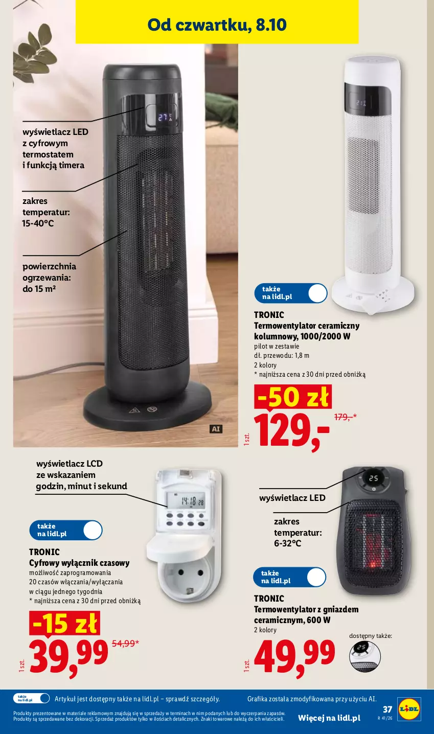 Gazetka promocyjna Lidl - Gazetka ważna od 05.10 do 10.10 - ważna 05.10 do 10.10.2026 - strona 47 - produkty: Gra, Grafika, Termos, Termowentylator