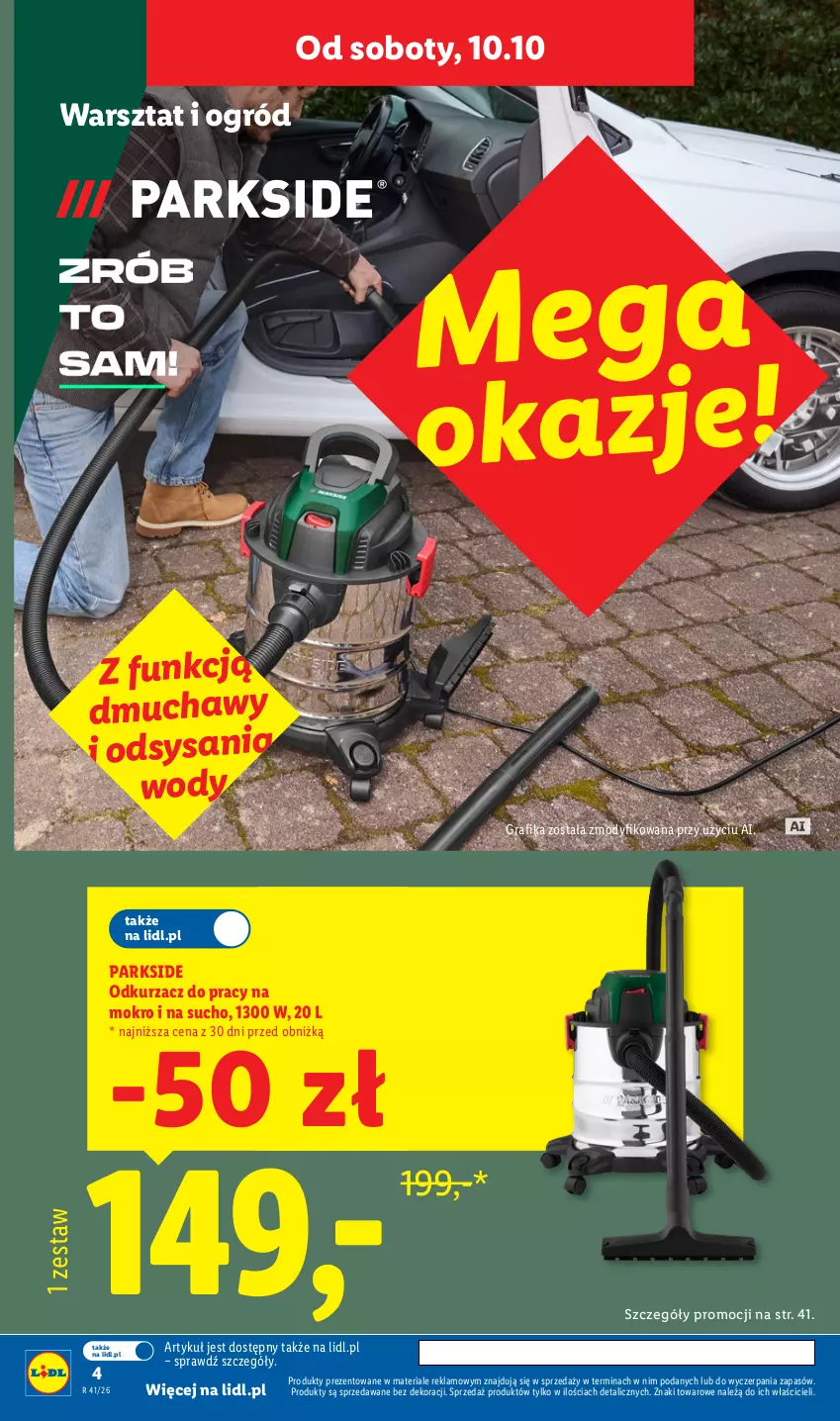 Gazetka promocyjna Lidl - Gazetka ważna od 05.10 do 10.10 - ważna 05.10 do 10.10.2026 - strona 6 - produkty: Gra, Grafika, Odkurzacz, Ogród, Parkside