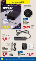 Gazetka promocyjna Lidl - Gazetka ważna od 05.10 do 10.10 - Gazetka - ważna od 10.10 do 10.10.2026 - strona 48 - produkty: Gra, Przewód, Tran, Zegar, Powerbank, Grafika, Listwa, LG
