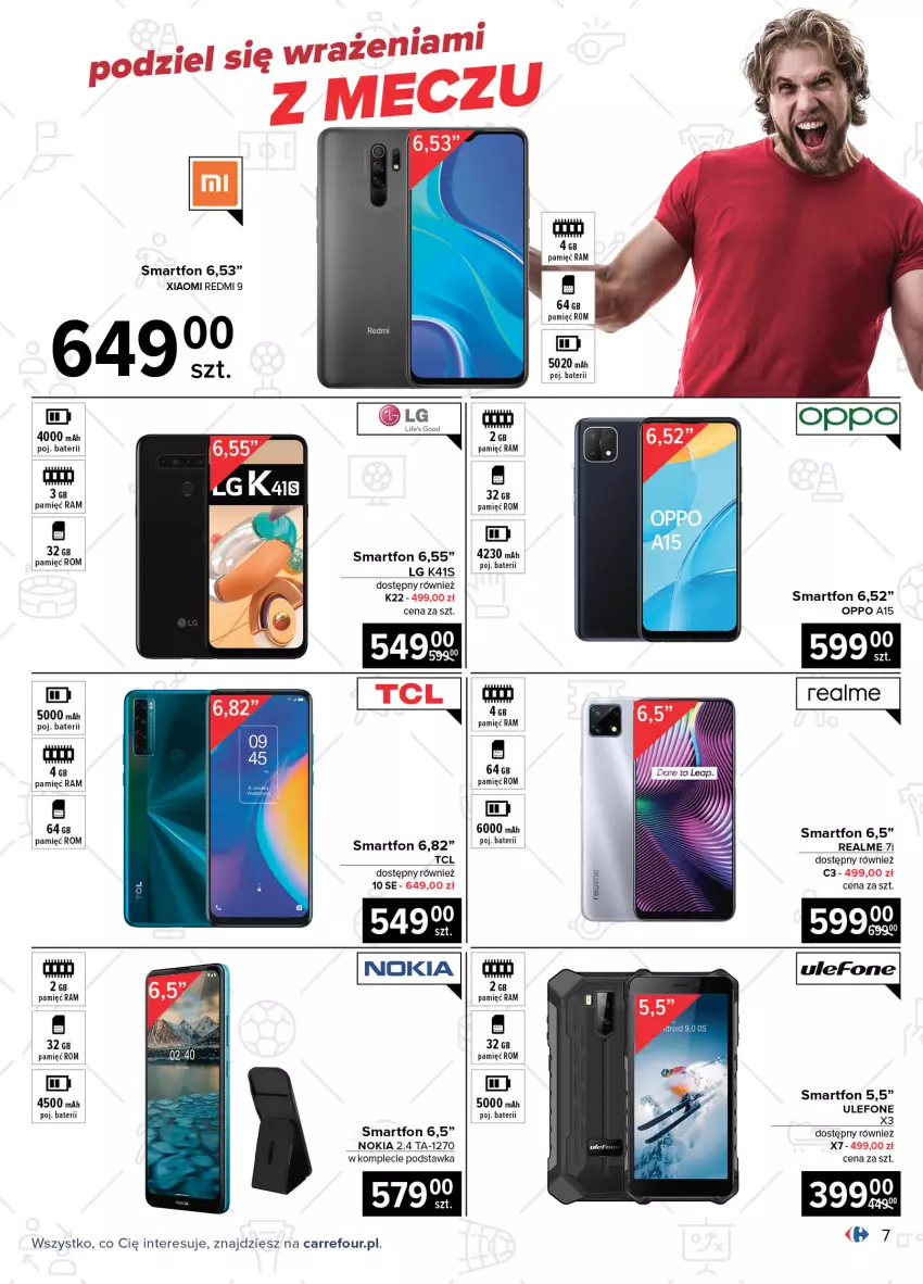 Gazetka promocyjna Carrefour - Gazetka Multimedia kibica - ważna 24.05 do 12.06.2021 - strona 7 - produkty: K2, LG, Nokia, Smartfon