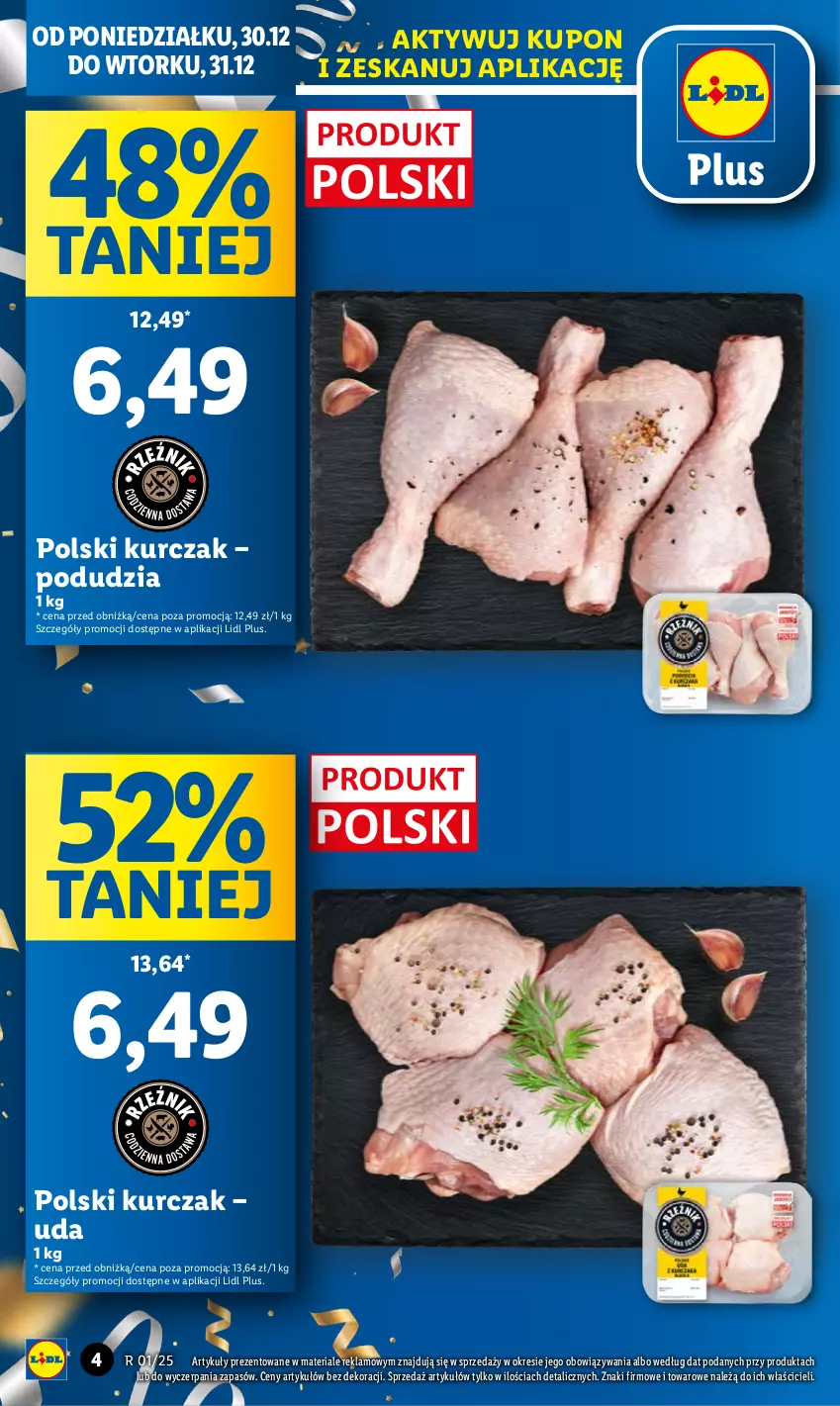 Gazetka promocyjna Lidl - GAZETKA - ważna 30.12 do 31.12.2024 - strona 4 - produkty: Kurczak