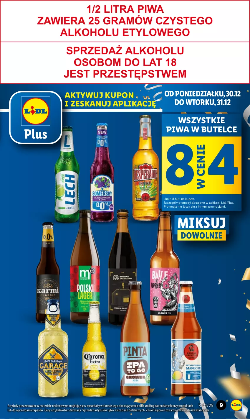 Gazetka promocyjna Lidl - GAZETKA - ważna 30.12 do 31.12.2024 - strona 9 - produkty: Piwa