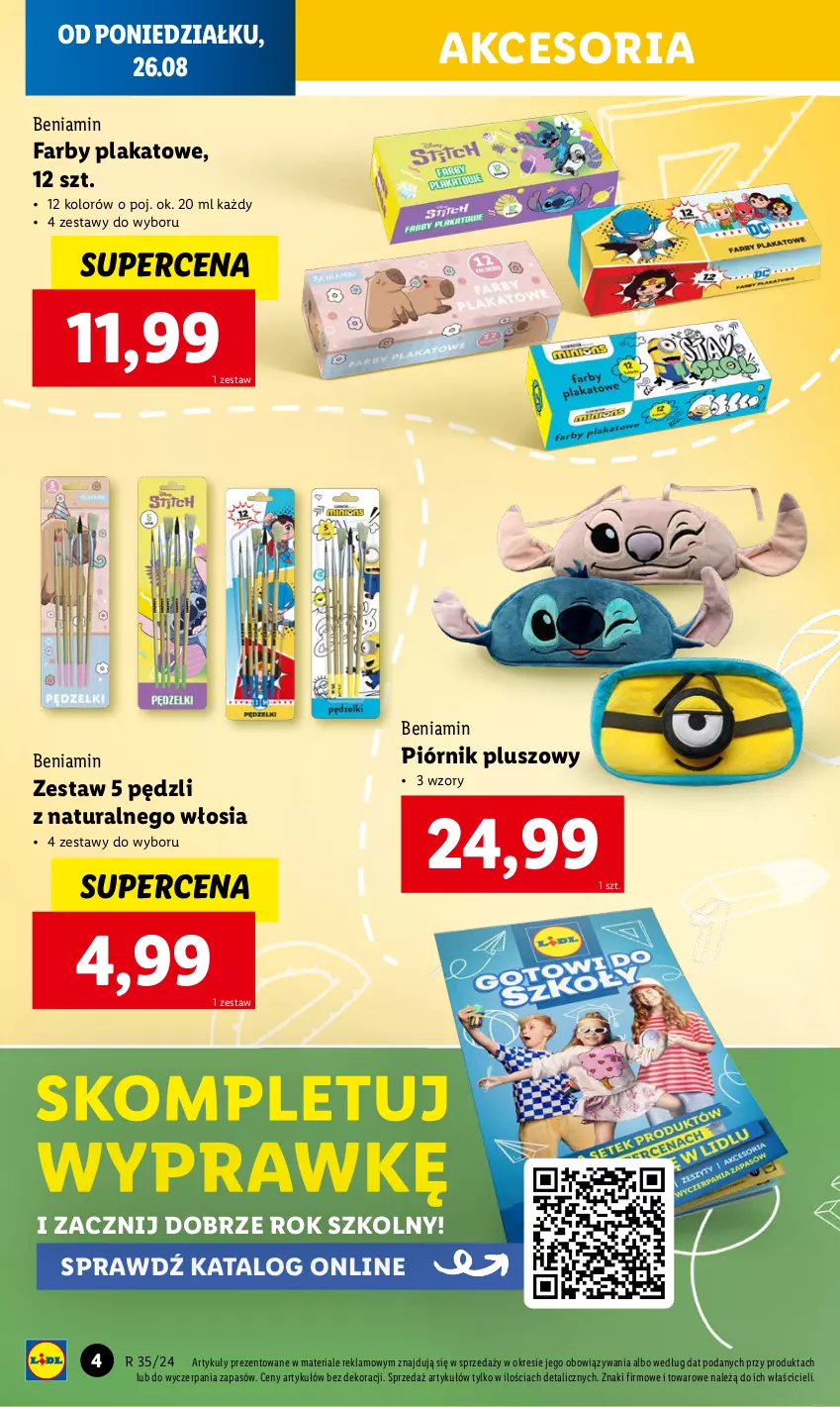 Gazetka promocyjna Lidl - GAZETKA - ważna 26.08 do 01.09.2024 - strona 4 - produkty: Fa, Piórnik