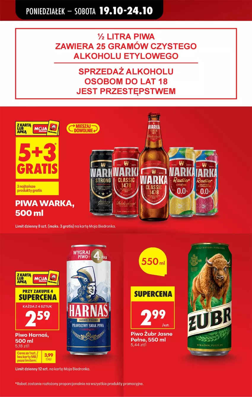 Gazetka promocyjna Biedronka - Od Poniedziałku - ważna 19.10 do 24.10.2026 - strona 15 - produkty: Piwa