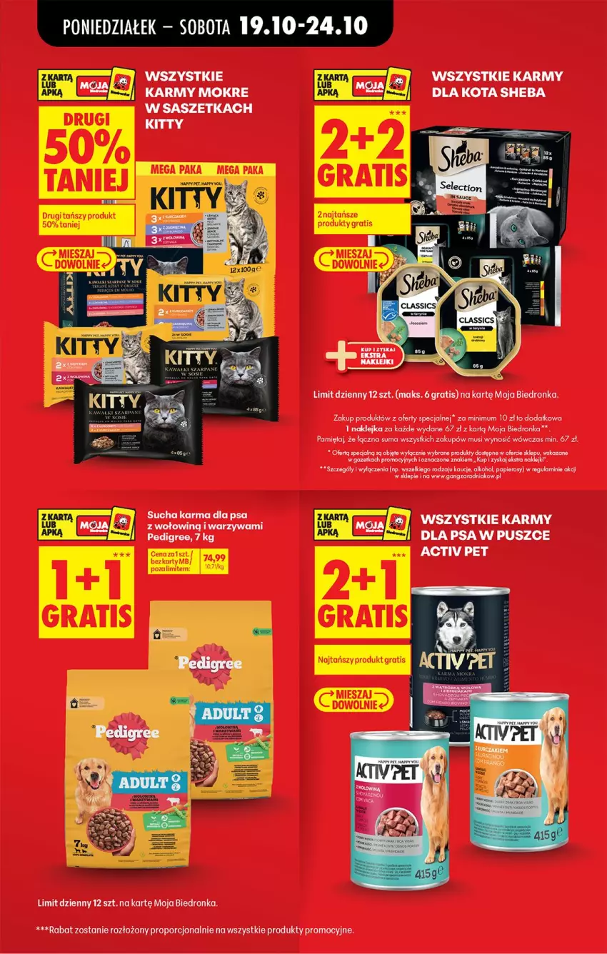 Gazetka promocyjna Biedronka - Od Poniedziałku - ważna 19.10 do 24.10.2026 - strona 19 - produkty: Gra, Klej, Mięta, Mus, Papier, Pedigree, Por, Sheba, Sucha karma, Warzywa