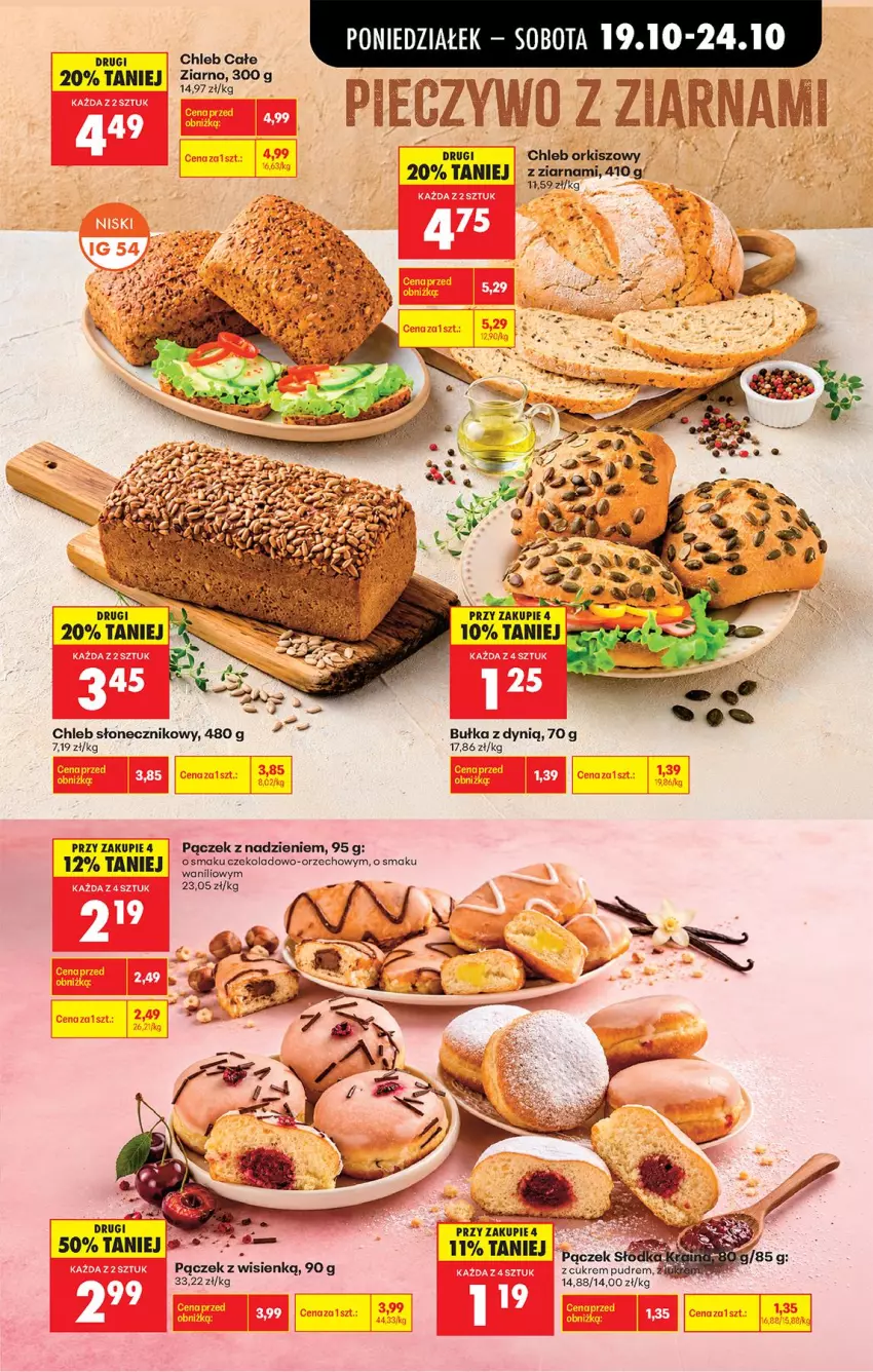 Gazetka promocyjna Biedronka - Od Poniedziałku - ważna 19.10 do 24.10.2026 - strona 33 - produkty: Bułka, Chleb, Dynią, Pączek
