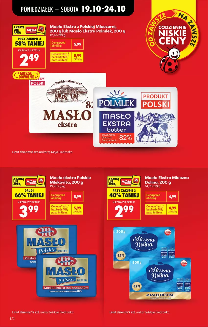 Gazetka promocyjna Biedronka - Od Poniedziałku - ważna 19.10 do 24.10.2026 - strona 4 - produkty: Masło