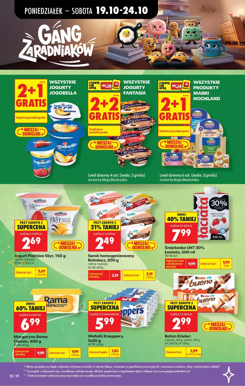 Gazetka promocyjna Biedronka - Od Poniedziałku - ważna 19.10 do 24.10.2026 - strona 40 - produkty: Bell, Bella, Fa, Fanta, Gra, Jogobella, Jogurt, Rama, Rolmlecz, Ser, Serek, Serek homogenizowany