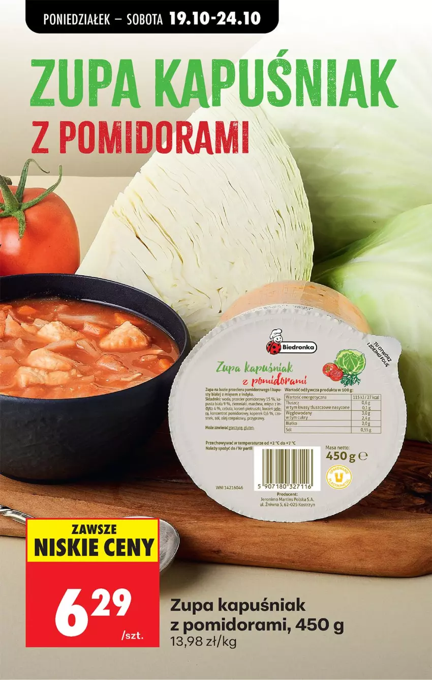 Gazetka promocyjna Biedronka - Od Poniedziałku - ważna 19.10 do 24.10.2026 - strona 48 - produkty: Cebula, Koncentrat pomidorowy, Mięso, Olej, Olej rzepakowy, Przyprawy, Sól, Woda, Ziemniaki, Zupa
