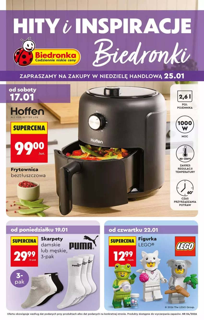 Gazetka promocyjna Biedronka - Okazje Tygodnia - ważna 17.01 do 31.01.2026 - strona 1 - produkty: Karp, Kret, LEGO, Pojemnik