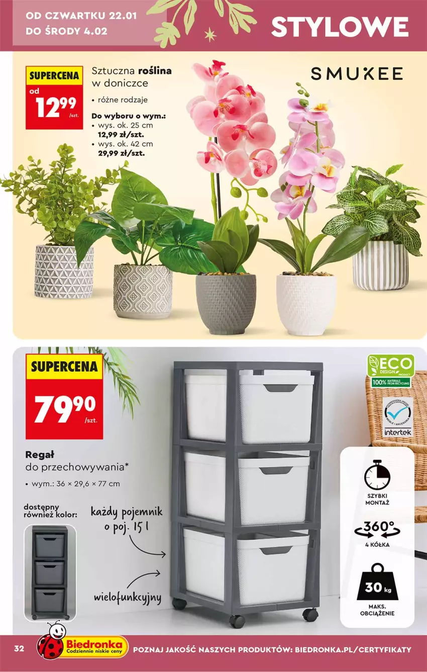 Gazetka promocyjna Biedronka - Okazje Tygodnia - ważna 17.01 do 31.01.2026 - strona 32 - produkty: Fa, Pojemnik, Regał