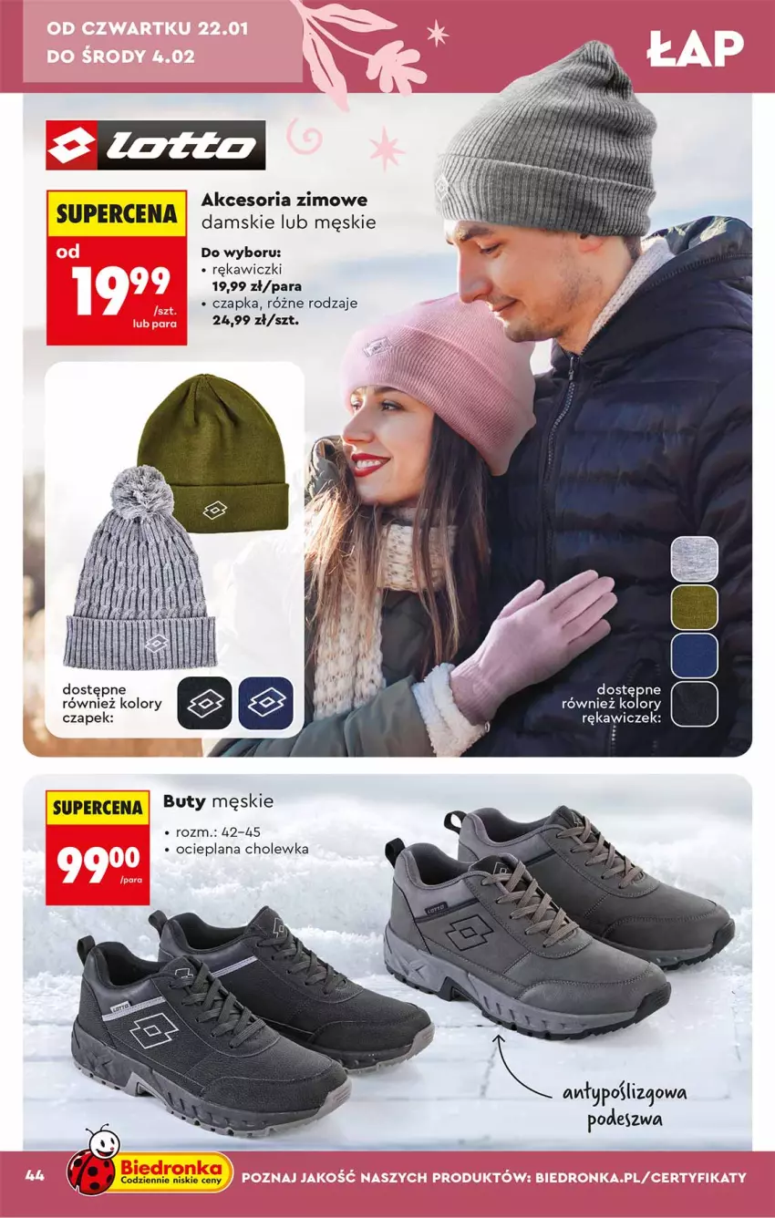 Gazetka promocyjna Biedronka - Okazje Tygodnia - ważna 17.01 do 31.01.2026 - strona 44 - produkty: Czapka, Fa, LANA