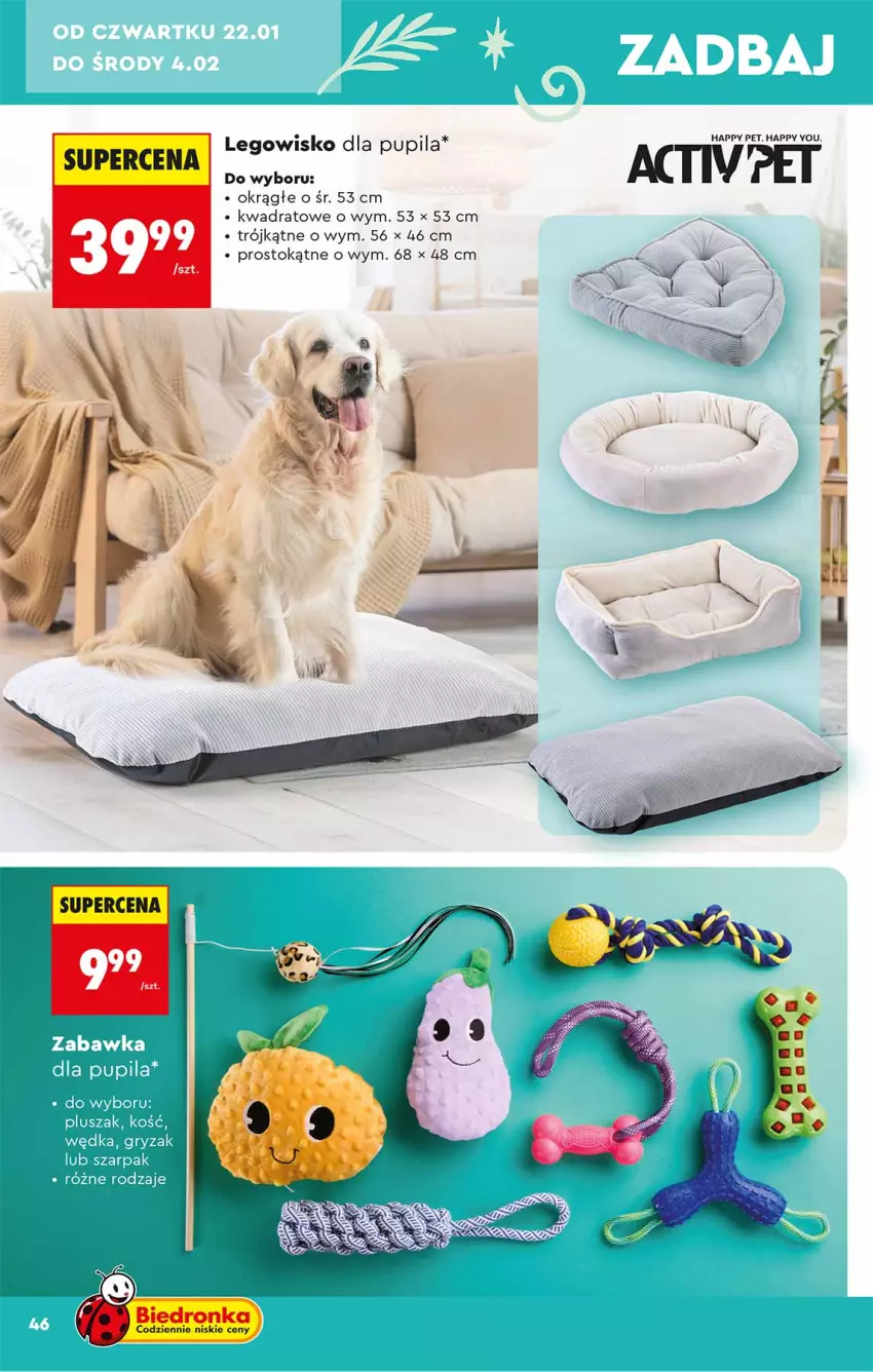 Gazetka promocyjna Biedronka - Okazje Tygodnia - ważna 17.01 do 31.01.2026 - strona 46 - produkty: LEGO, Legowisko