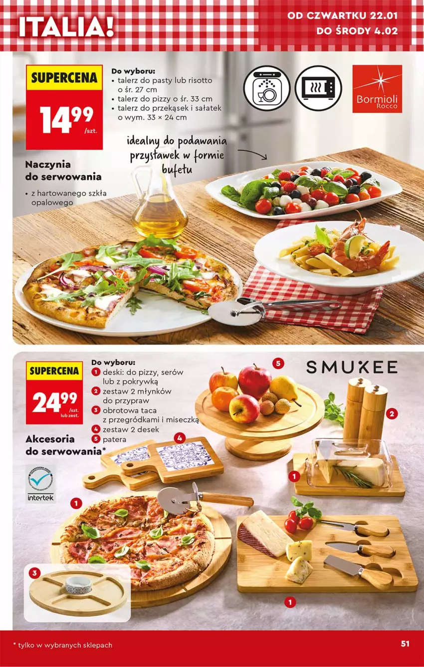 Gazetka promocyjna Biedronka - Okazje Tygodnia - ważna 17.01 do 31.01.2026 - strona 51 - produkty: Sałat, Ser, Taca, Talerz